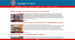 Desktop Screenshot of handball.tsve.de